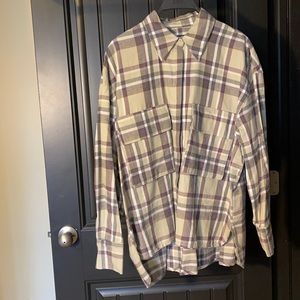 Zara Plaid Over Shirt